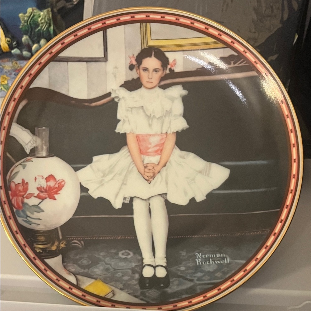 Vintage 1986 Norman Rockwell “Sitting Pretty” from 1941 painting
